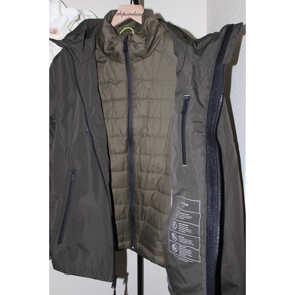 NWOT Cole Haan 2 in 1 Green Jacket